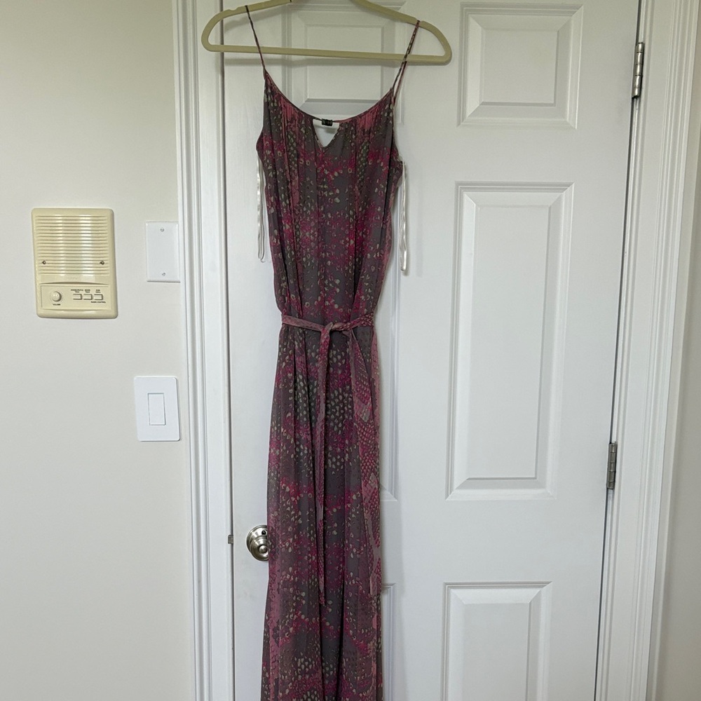 Twelfth Street by Cynthia Vincent Pink and Gray Maxi Dress
